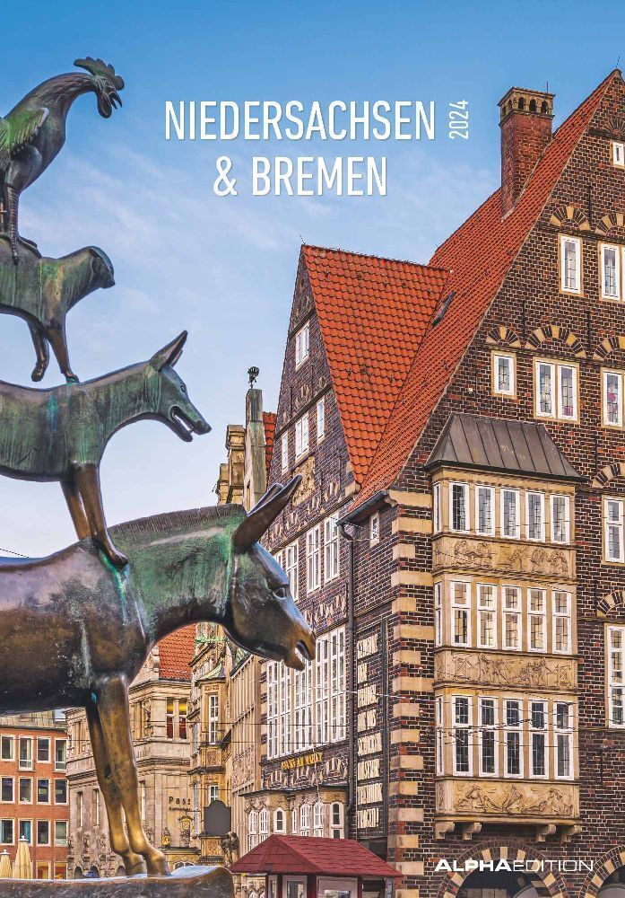 Cover: 4251732335038 | Niedersachsen und Bremen 2024 - Bild-Kalender 23,7x34 cm -...