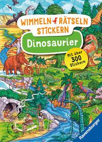 Cover: 9783473488704 | Ravensburger Wimmeln, Rätseln, Stickern: Dinosaurier - Stickerbuch...