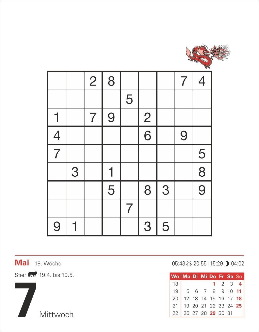 Bild: 9783840033926 | Sudoku Tagesabreißkalender 2025 - Das Kult-Rätsel aus Japan | Krüger