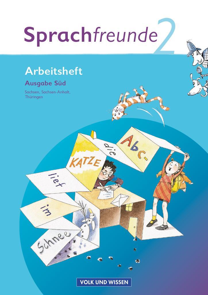 Cover: 9783060809684 | Sprachfreunde 2. Schuljahr. Arbeitsheft. Ausgabe Süd (Sachsen,...
