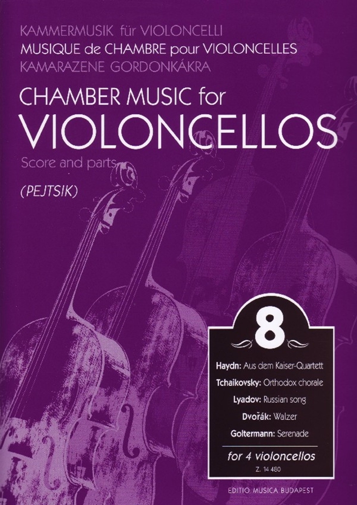 Cover: 9790080144800 | Chamber Music for Violoncellos vol.8 for 4 violoncellos score and...