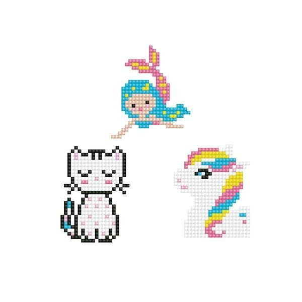 Bild: 4897073246413 | Dotzies by Diamond Dotz Sticker Katze Meerjungfrau Pony | Stück | 2024