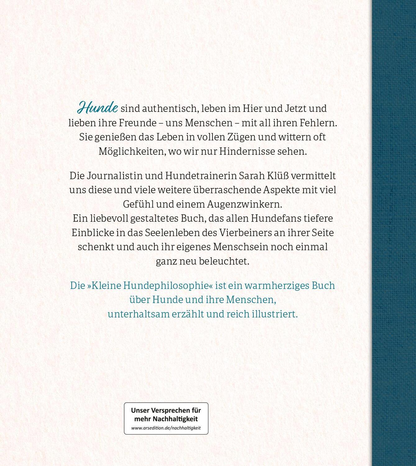 Rückseite: 9783845860398 | Kleine Hundephilosophie | Was wir von Hunden lernen können | Klüß