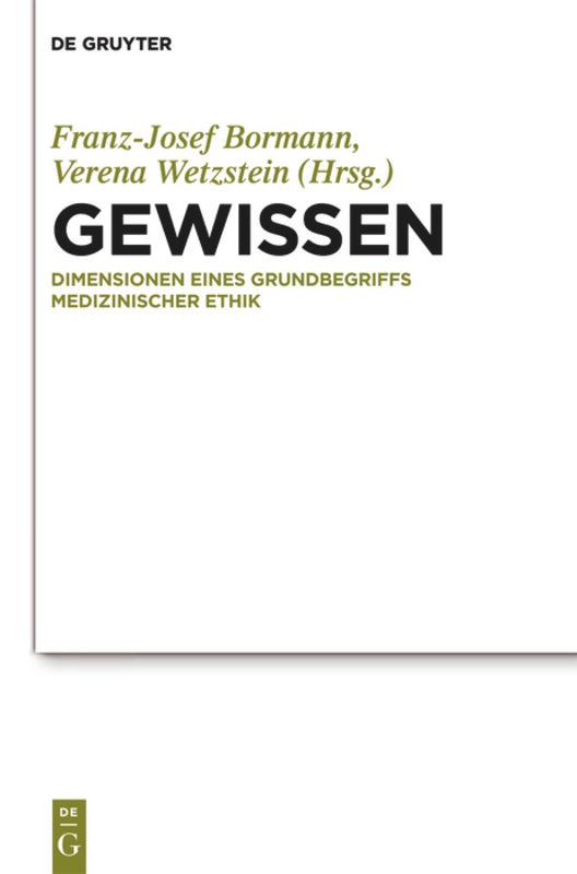 Cover: 9783110317701 | Gewissen | Dimensionen eines Grundbegriffs medizinischer Ethik | Buch