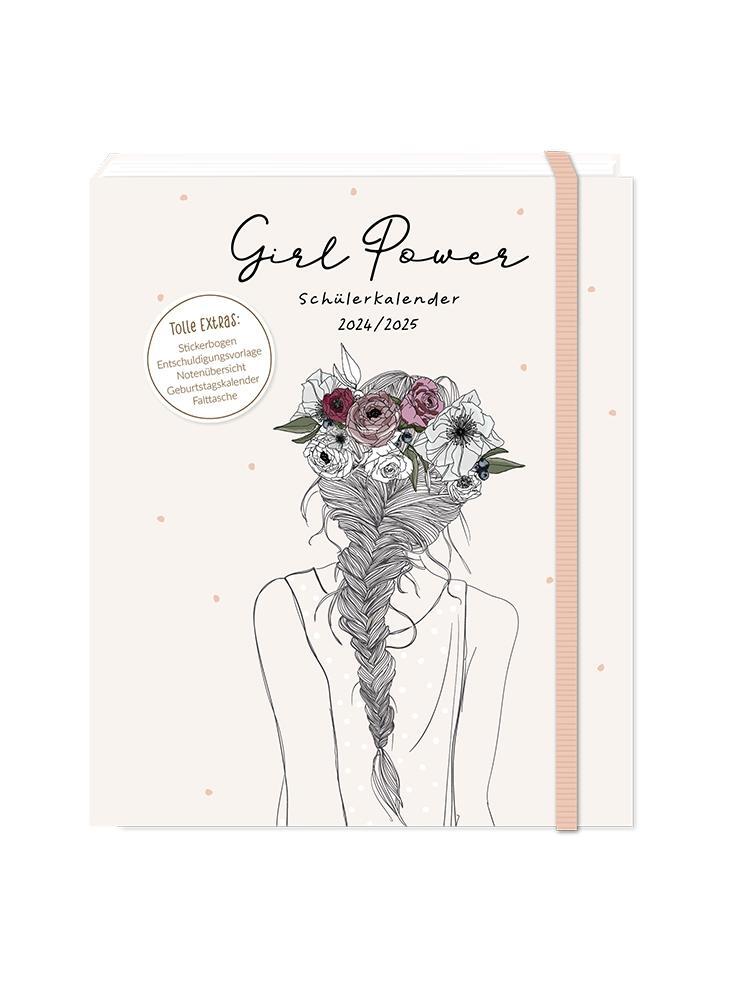 Cover: 9783986360986 | Schülerkalender 2024 / 2025 Girl Power | Terminplaner Hardcover | Buch