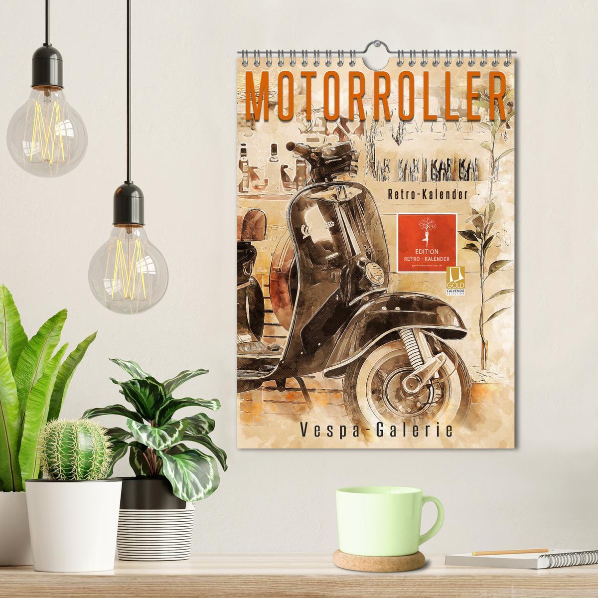 Bild: 9783435931255 | Motorroller - Vespa Galerie (Wandkalender 2025 DIN A4 hoch),...