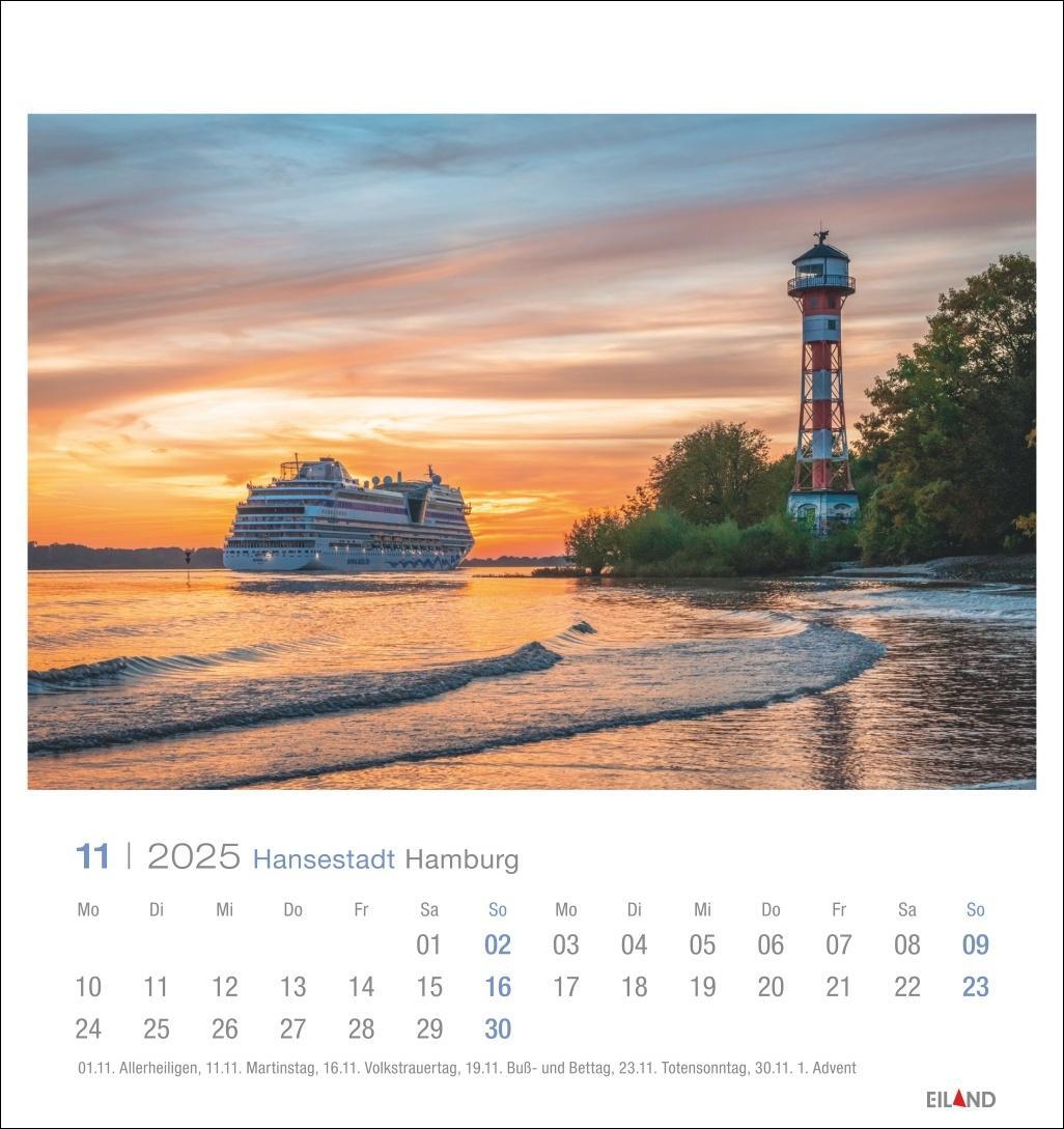 Bild: 9783964023261 | Hansestadt Hamburg Postkartenkalender 2025 | Eiland | Kalender | 13 S.