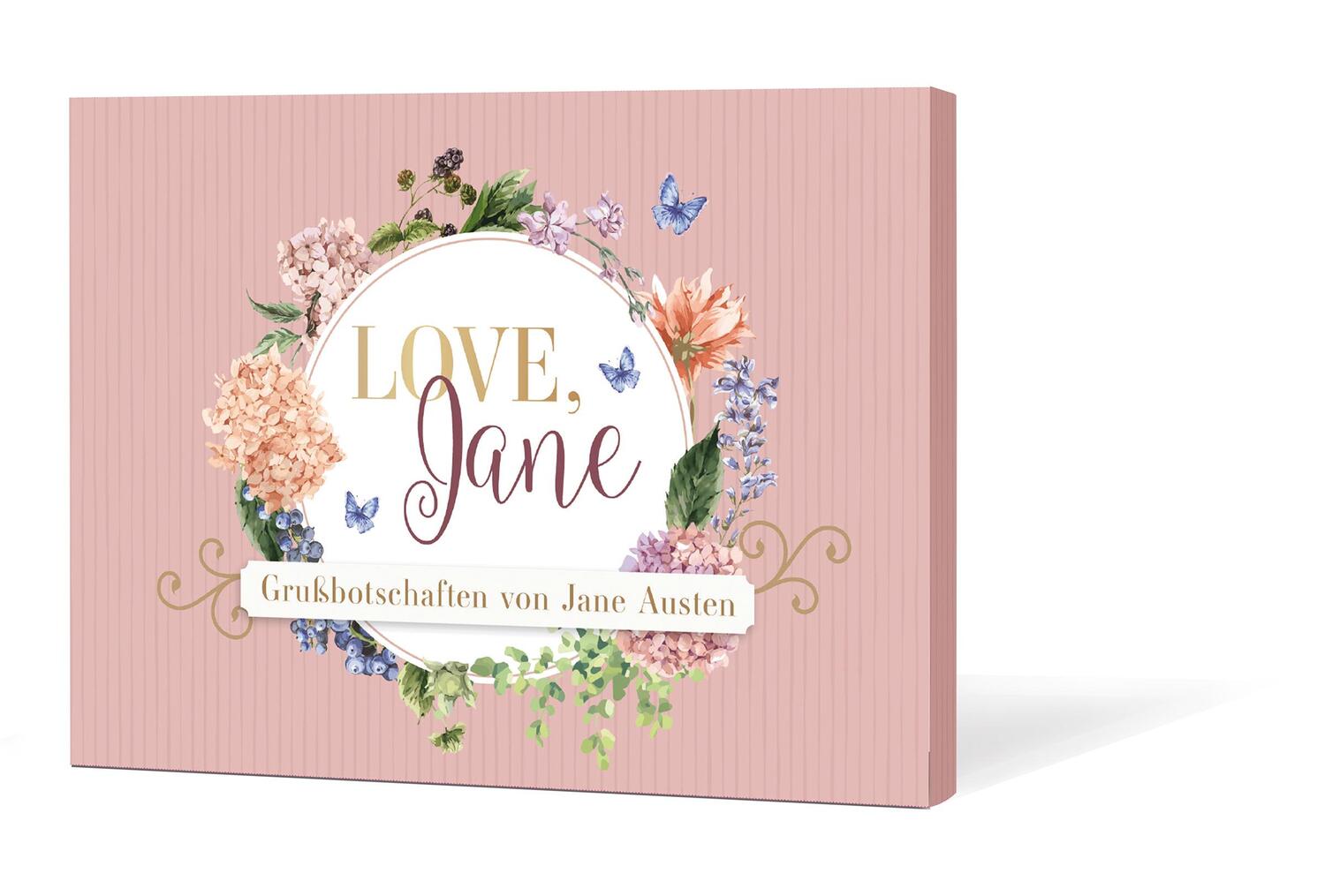 Cover: 4250222917174 | Love, Jane | 12 Grußbotschaften von Jane Austen | Pahlen | Box | 2022