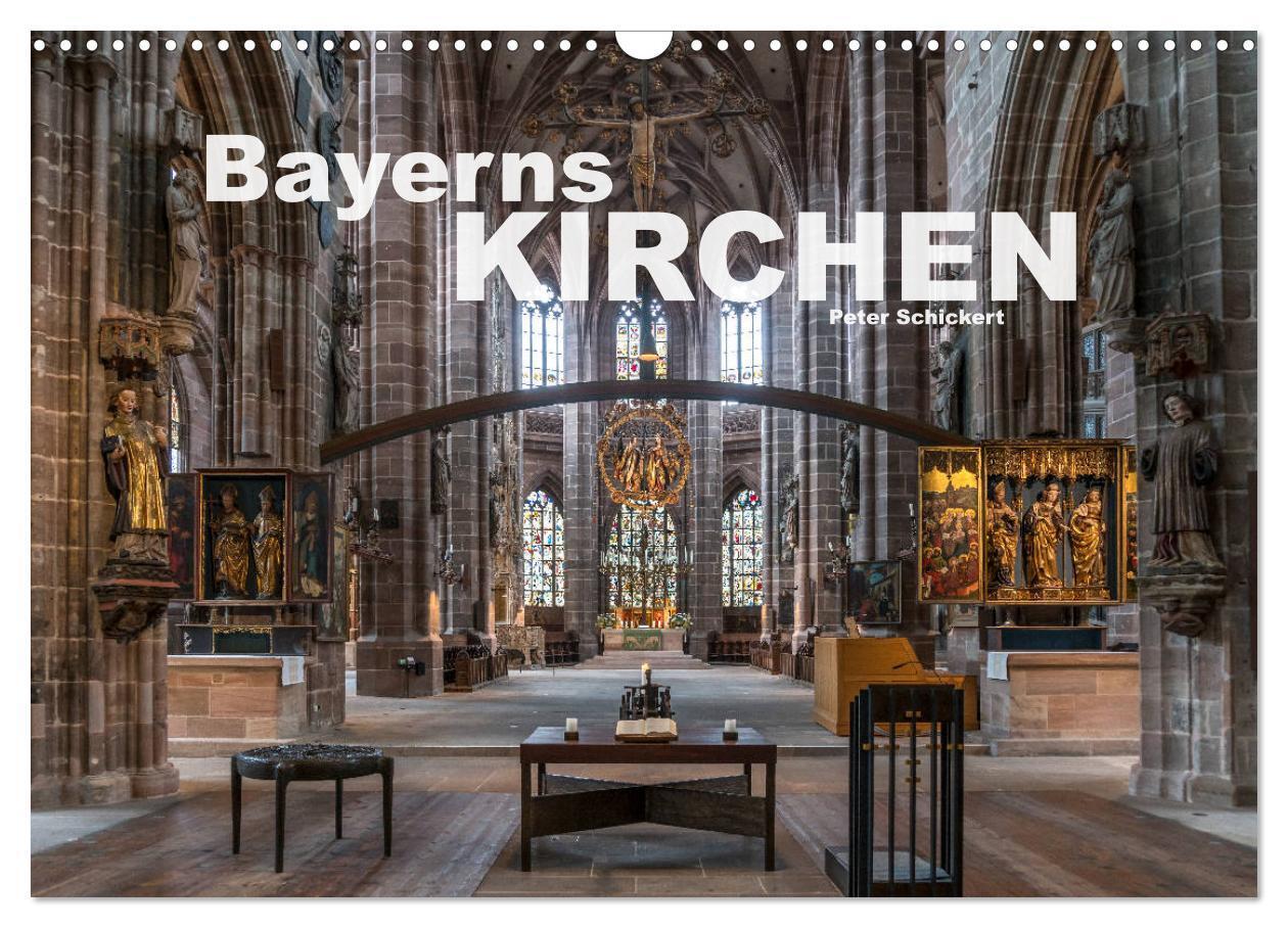 Cover: 9783675535213 | Bayerns Kirchen (Wandkalender 2024 DIN A3 quer), CALVENDO...