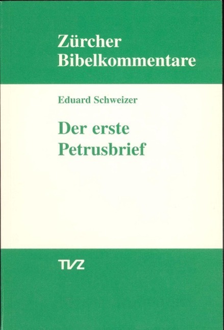 Cover: 9783290171896 | Schweizer, E: 1. Petrusbrief | Eduard Schweizer | Deutsch | 1998