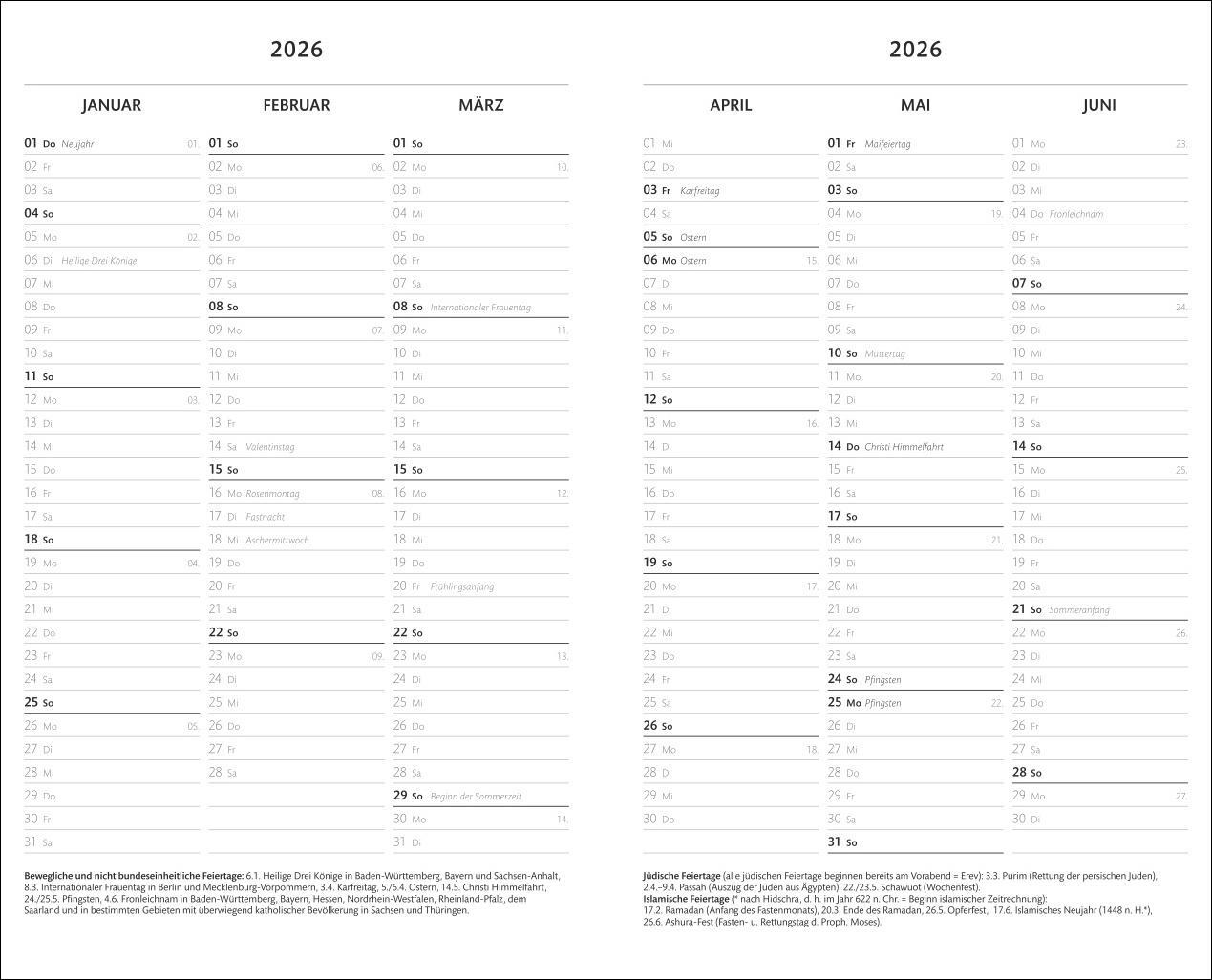 Bild: 9783756408122 | Kombitimer schwarz mittel 2025 | Heye | Buch | Bürokalender Heye