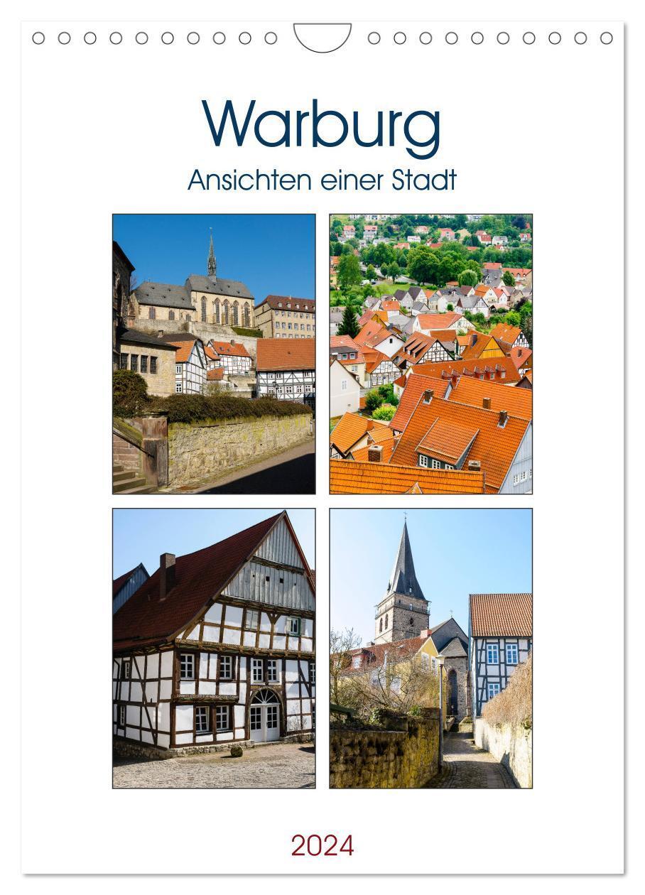 Cover: 9783383177224 | Warburg - Ansichten einer Stadt (Wandkalender 2024 DIN A4 hoch),...