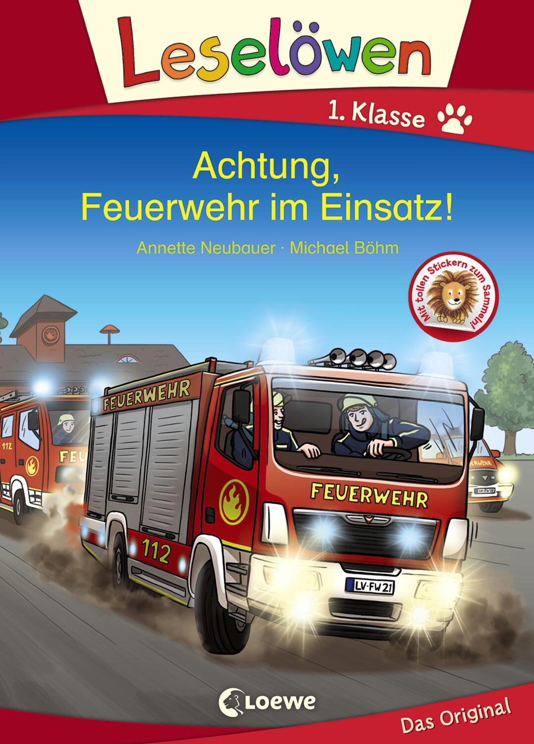 Cover: 9783743207578 | Leselöwen 1. Klasse - Achtung, Feuerwehr im Einsatz! | Neubauer | Buch