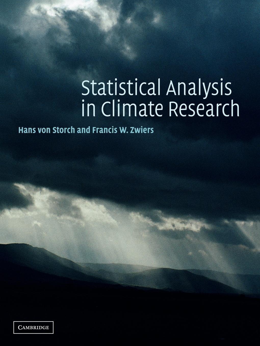 Cover: 9780521012300 | Statistical Analysis in Climate Research | Francis W. Zwiers | Buch