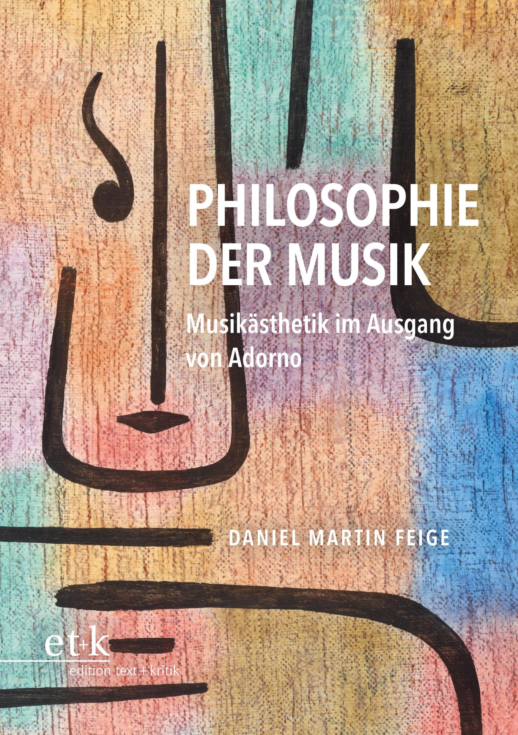 Cover: 9783689300289 | Philosophie der Musik | Musikästhetik im Ausgang von Adorno | Feige