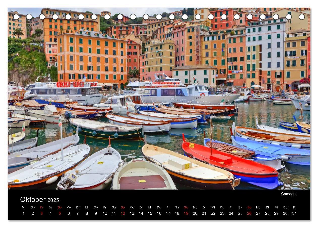 Bild: 9783435825844 | Ligurien - die italienische Riviera (Tischkalender 2025 DIN A5...