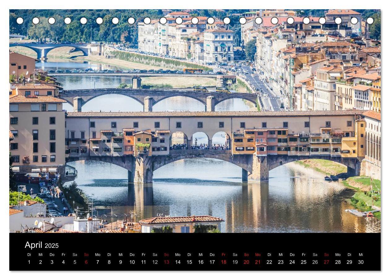 Bild: 9783435721191 | Florenz (Tischkalender 2025 DIN A5 quer), CALVENDO Monatskalender