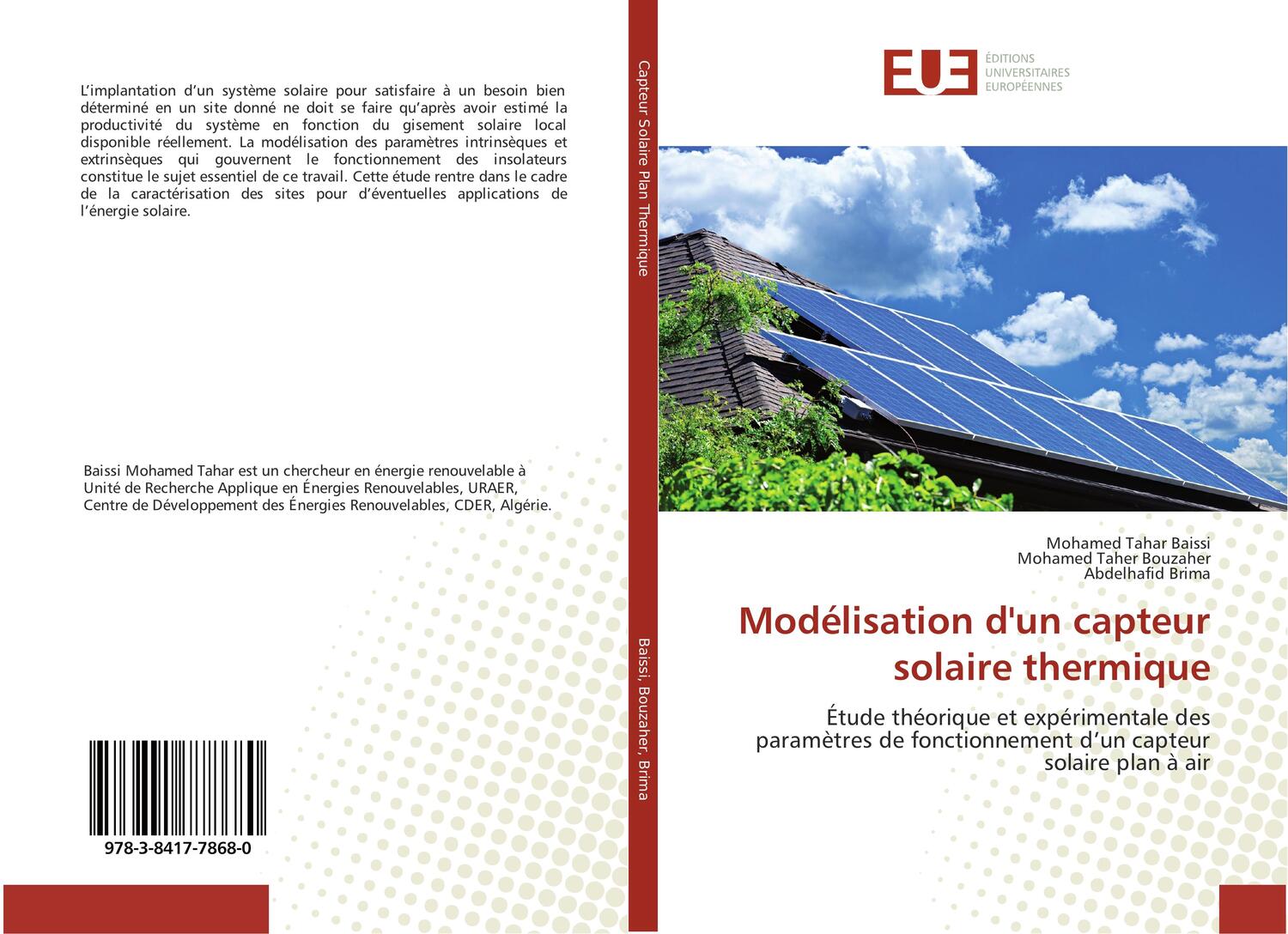 Cover: 9783841778680 | Modélisation d'un capteur solaire thermique | Baissi (u. a.) | Buch
