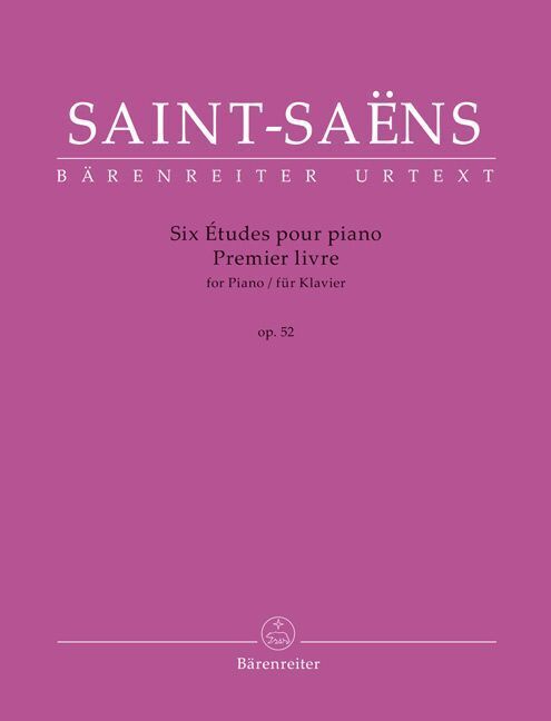 Cover: 9790006576067 | Six Études für Klavier op. 52 -Premier livre- | Camille Saint-Saëns