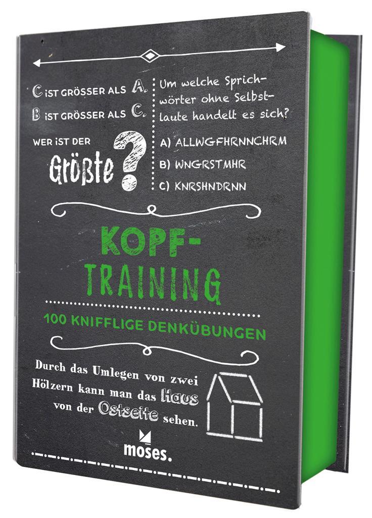 Cover: 9783897779037 | Quiz-Box Kopftraining | 100 knifflige Denkübungen | Kiefer (u. a.)