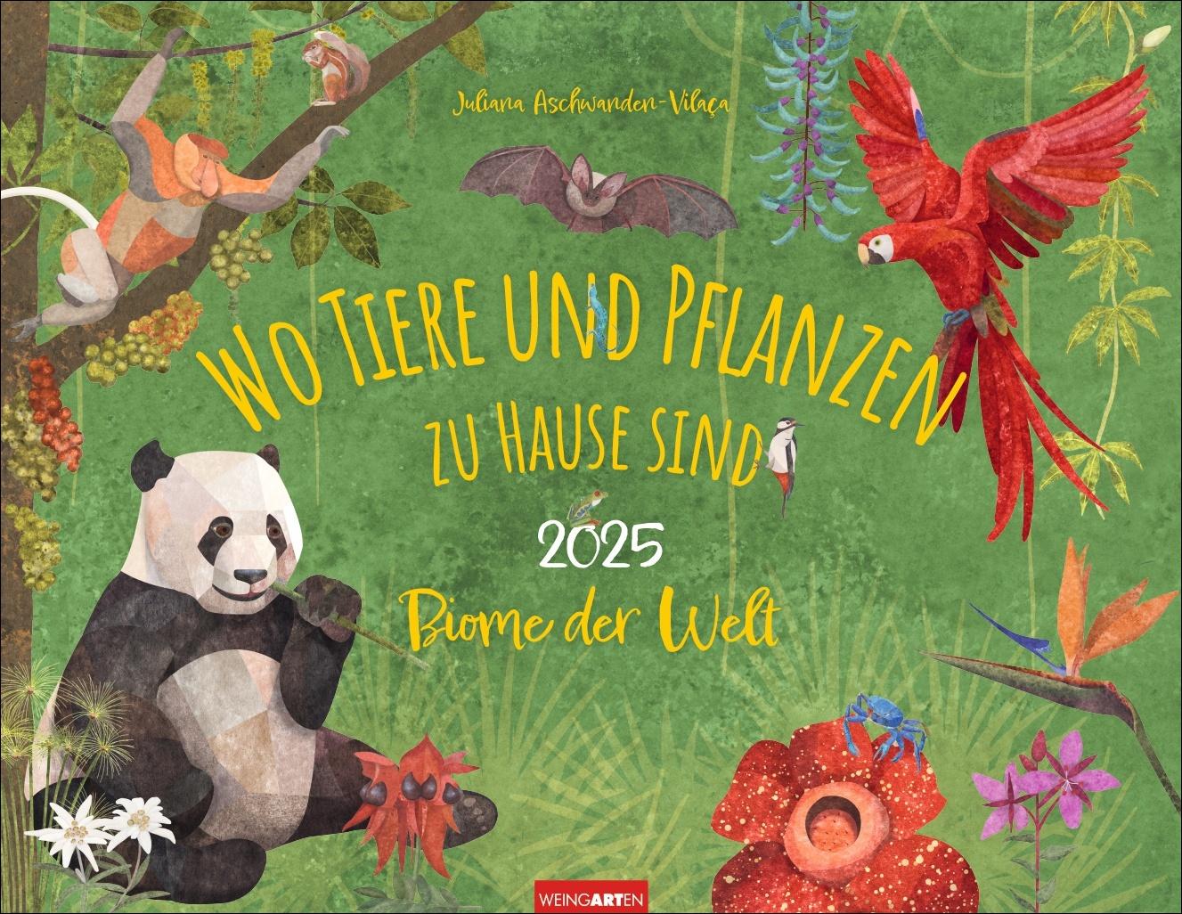 Cover: 9783839901557 | Wo Tiere und Pflanzen zu Hause sind Kalender - Biome der Welt 2025