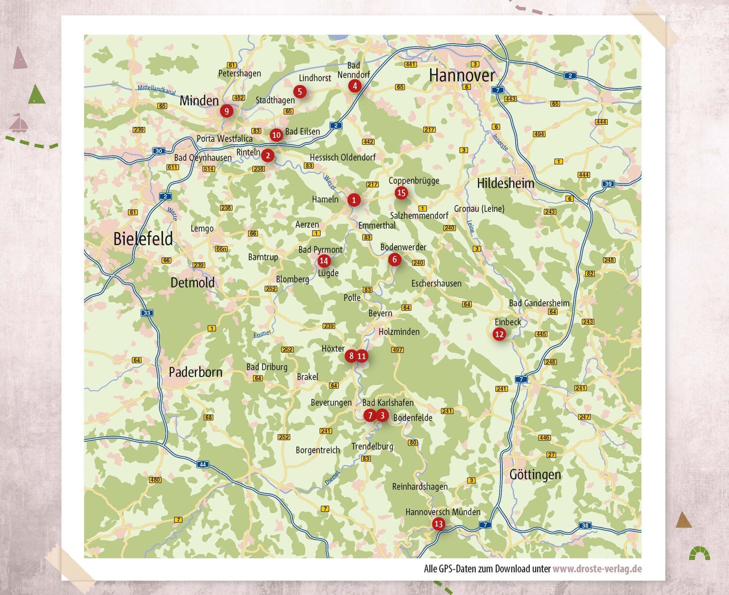 Bild: 9783770023585 | Weserbergland. Radeln für die Seele | Wohlfühltouren | Elke Homburg