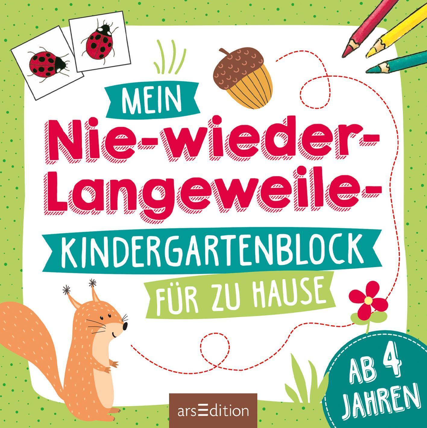 Bild: 9783845842141 | Mein Nie-wieder-Langweile-Kindergartenblock für zu Hause | Taschenbuch