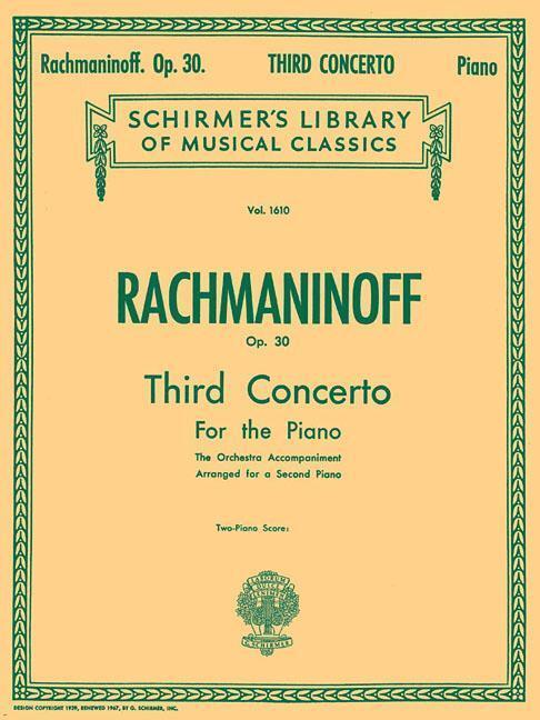 Cover: 9780634006166 | Concerto No. 3 in D Minor, Op. 30: Schirmer Library of Classics...