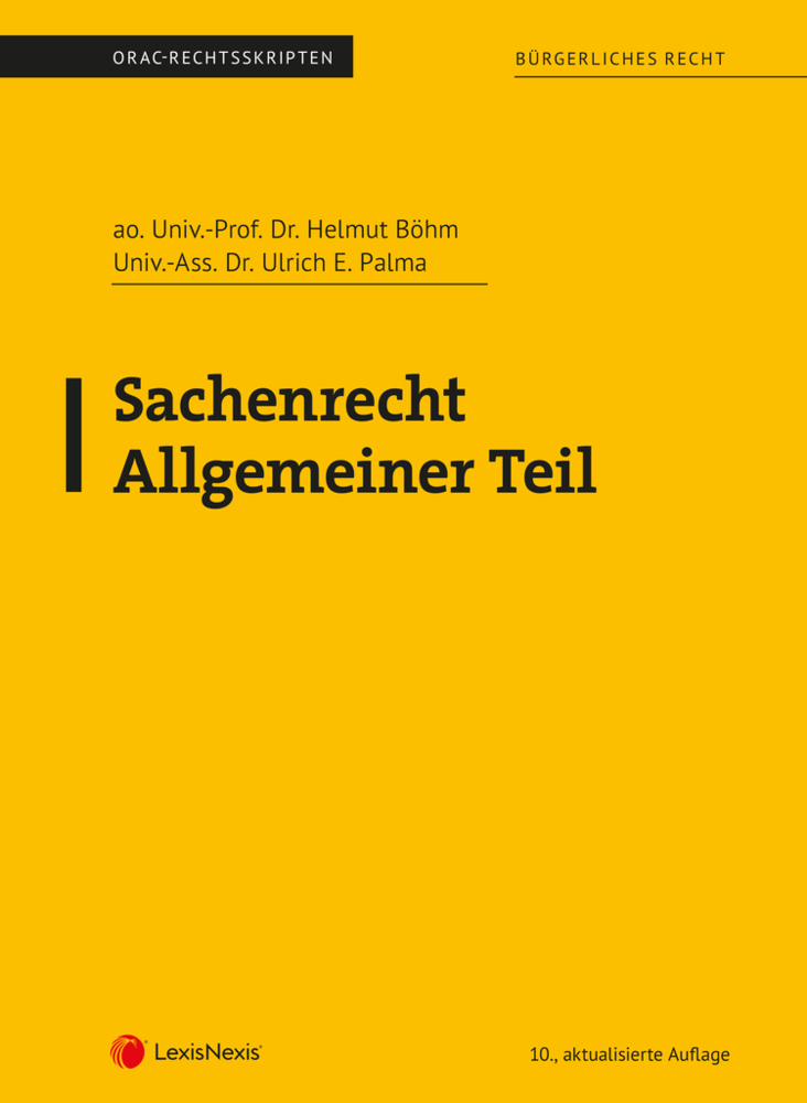 Cover: 9783700777816 | Sachenrecht Allgemeiner Teil (Skriptum) | Helmut Böhm (u. a.) | Buch