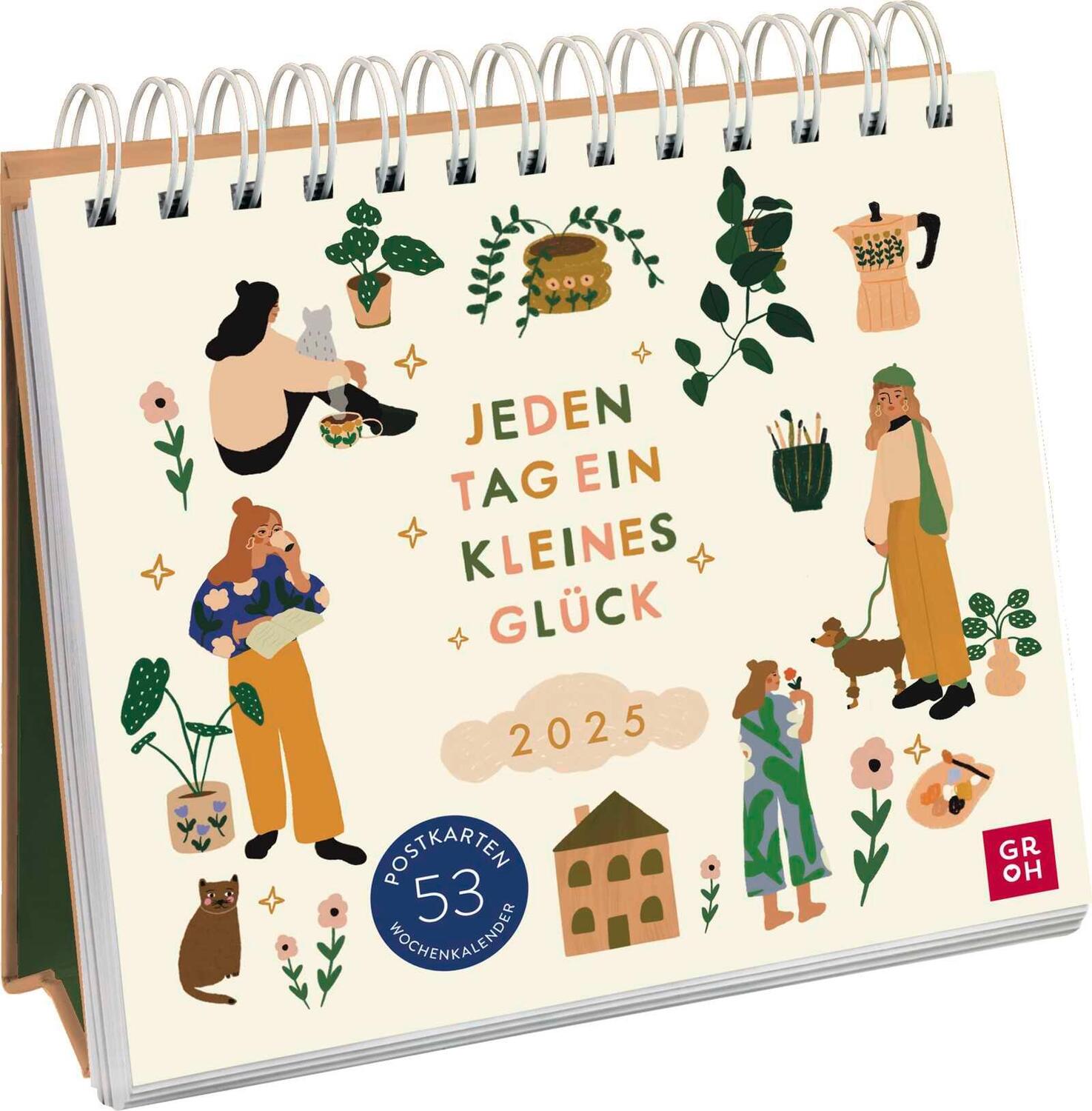 Cover: 4036442011782 | Postkartenkalender 2025: Jeden Tag ein kleines Glück | Groh Verlag