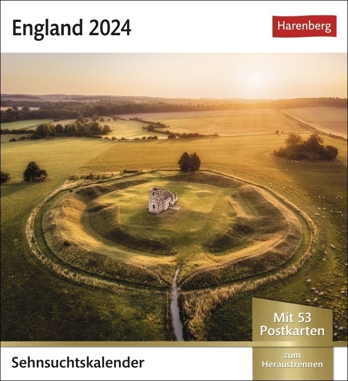 Cover: 9783840029479 | England Sehnsuchtskalender 2024. Fernweh in einem Foto-Kalender zum...