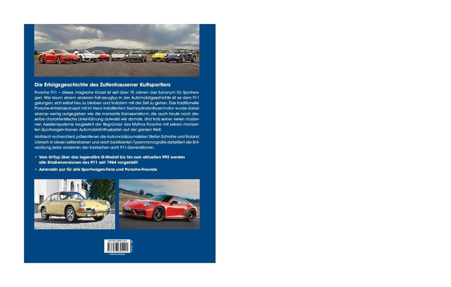 Rückseite: 9783966645492 | Porsche 911 | 60 Jahre Sportwagenkultur! | Roland Löwisch (u. a.)