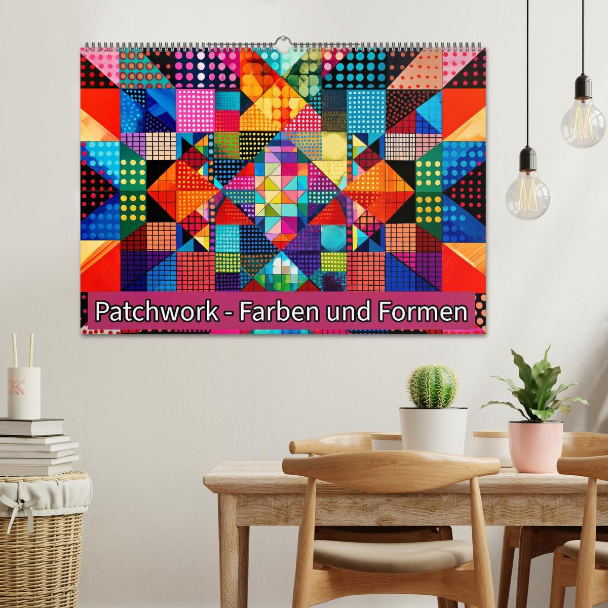 Bild: 9783457141601 | Patchwork - Farben und Formen (Wandkalender 2025 DIN A2 quer),...