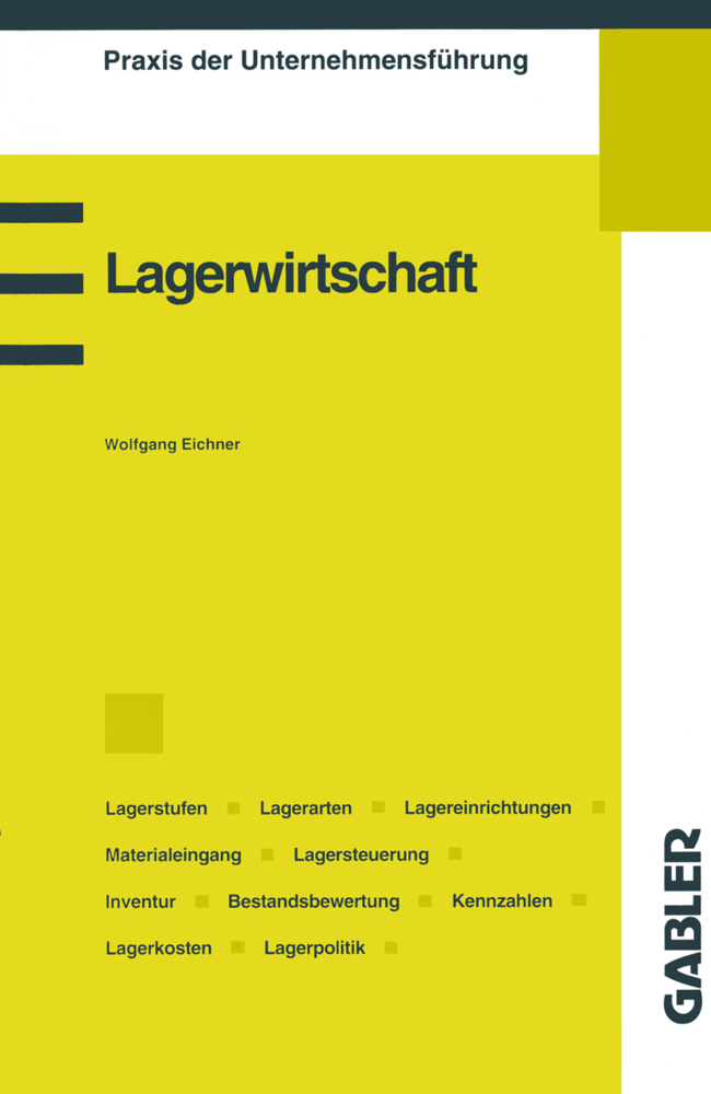 Cover: 9783409135177 | Lagerwirtschaft | Wolfgang Eichner | Taschenbuch | viii | Deutsch