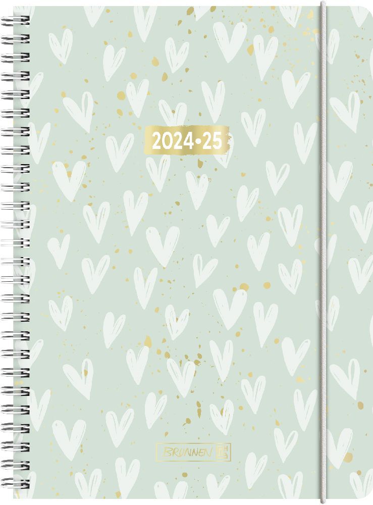 Cover: 4061947118780 | BRUNNEN Schülerkalender 2024/2025 "Hearts", 2 Seiten = 1 Woche, A5,...