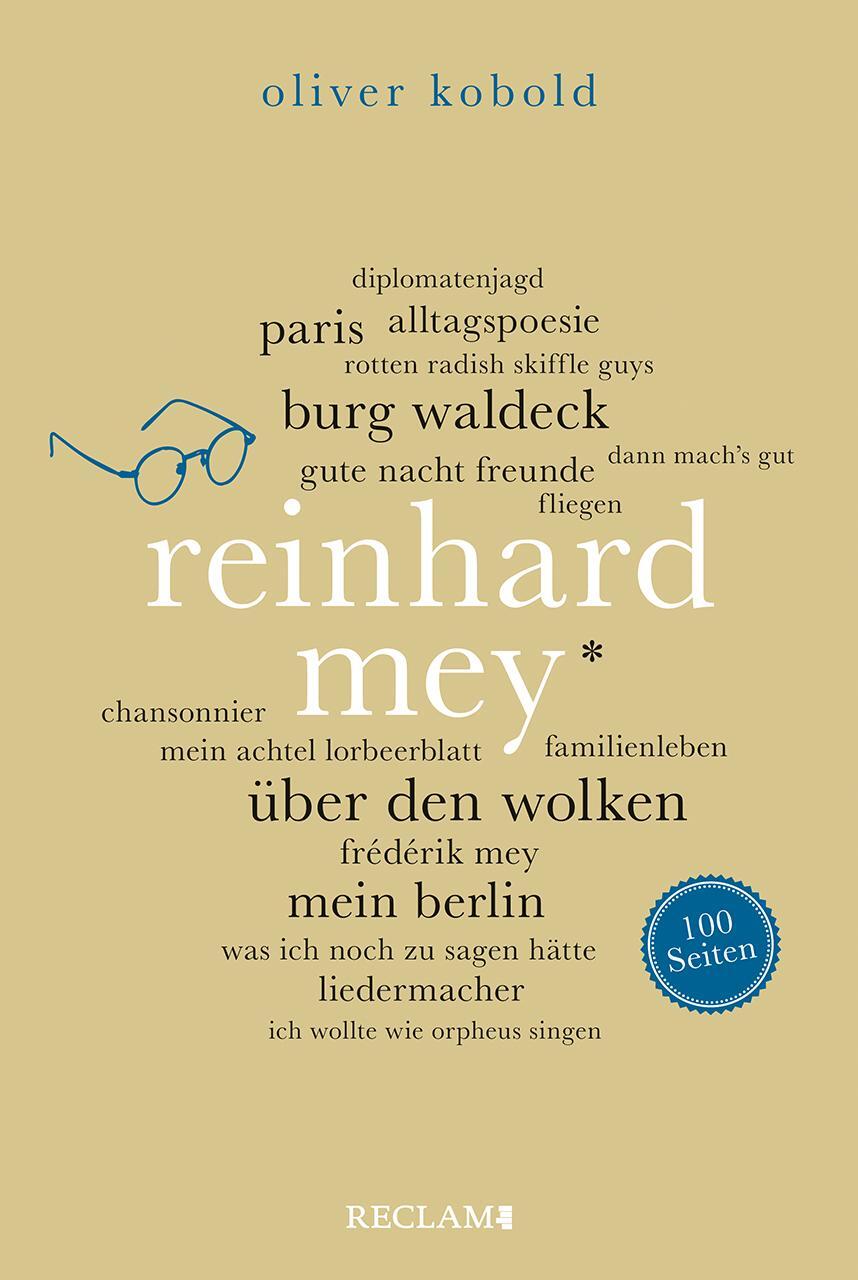 Cover: 9783150206768 | Reinhard Mey. 100 Seiten | Oliver Kobold | Taschenbuch | Broschiert