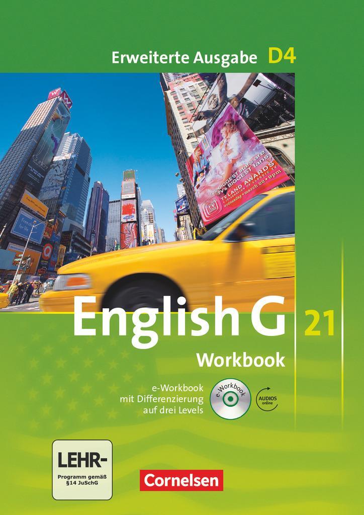 Cover: 9783060312863 | English G 21. Erweiterte Ausgabe D 4. Workbook mit e-Workbook und...