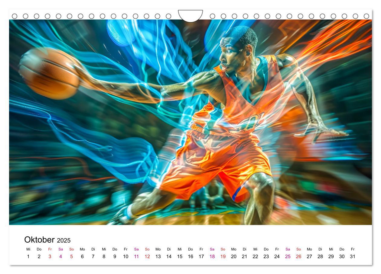 Bild: 9783457146682 | Basketball Erlebnisse (Wandkalender 2025 DIN A4 quer), CALVENDO...