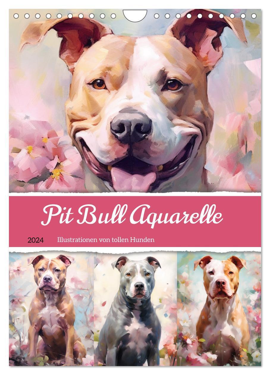Cover: 9783383651960 | Pit Bull Aquarelle. Illustrationen von tollen Hunden (Wandkalender...