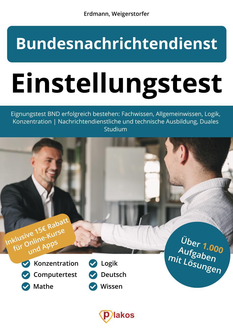 Cover: 9783948144845 | Einstellungstest Bundesnachrichtendienst | Waldemar Erdmann (u. a.)