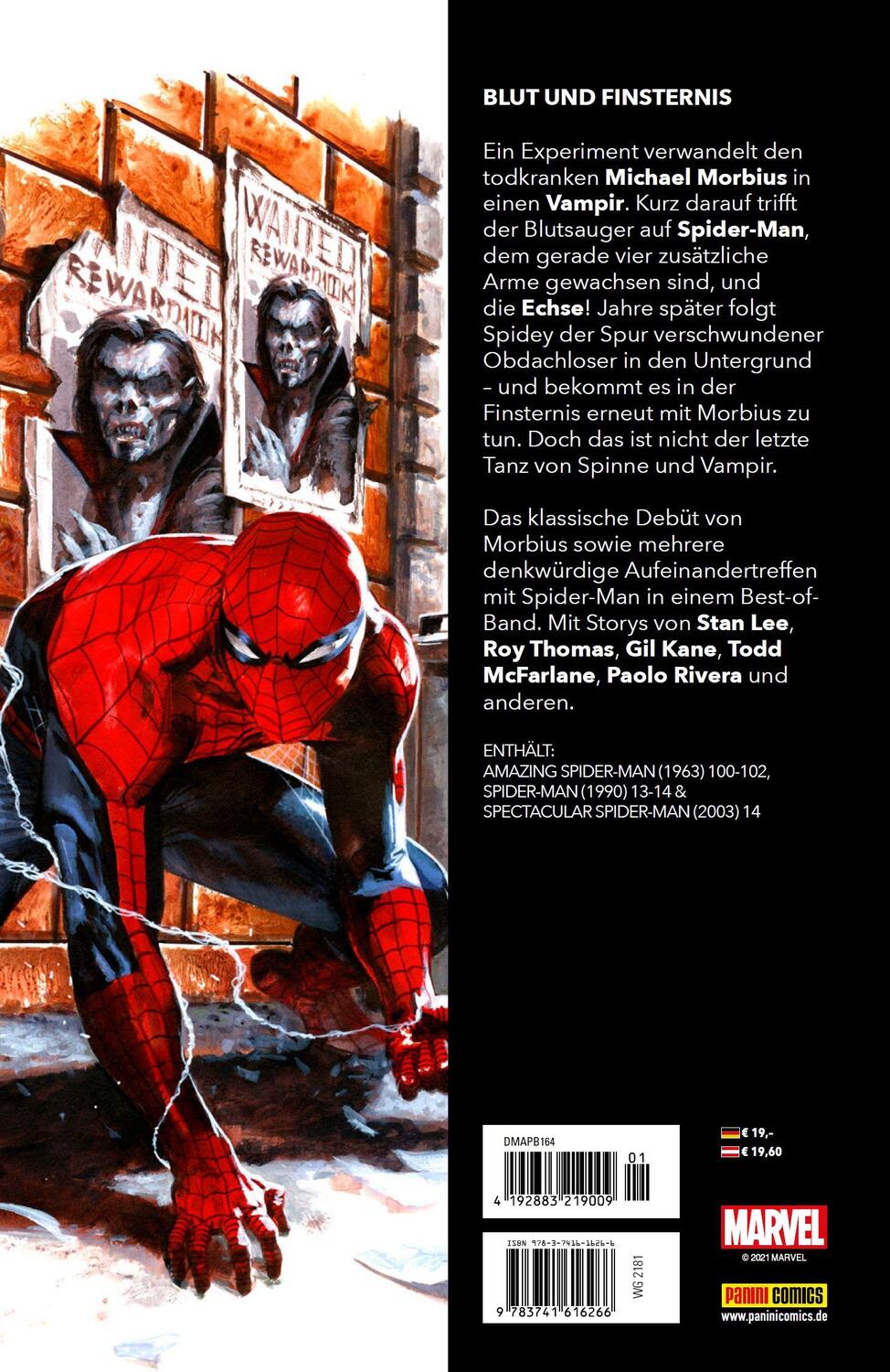 Rückseite: 9783741616266 | Spider-Man vs. Morbius | Paul Jenkins (u. a.) | Taschenbuch | 168 S.