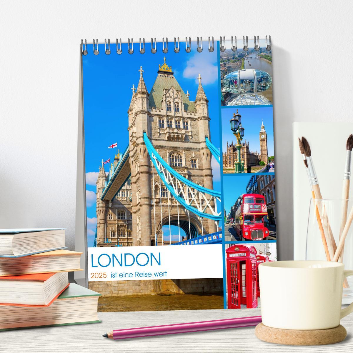 Bild: 9783435947690 | London ist eine Reise wert (Tischkalender 2025 DIN A5 hoch),...