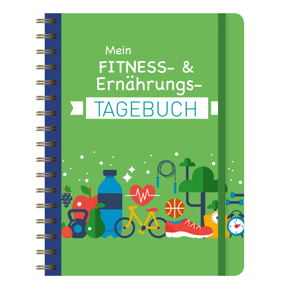 Cover: 4260188016491 | Mein Fitness- & Ernährungs-Tagebuch | Taschenbuch | Spiralbindung