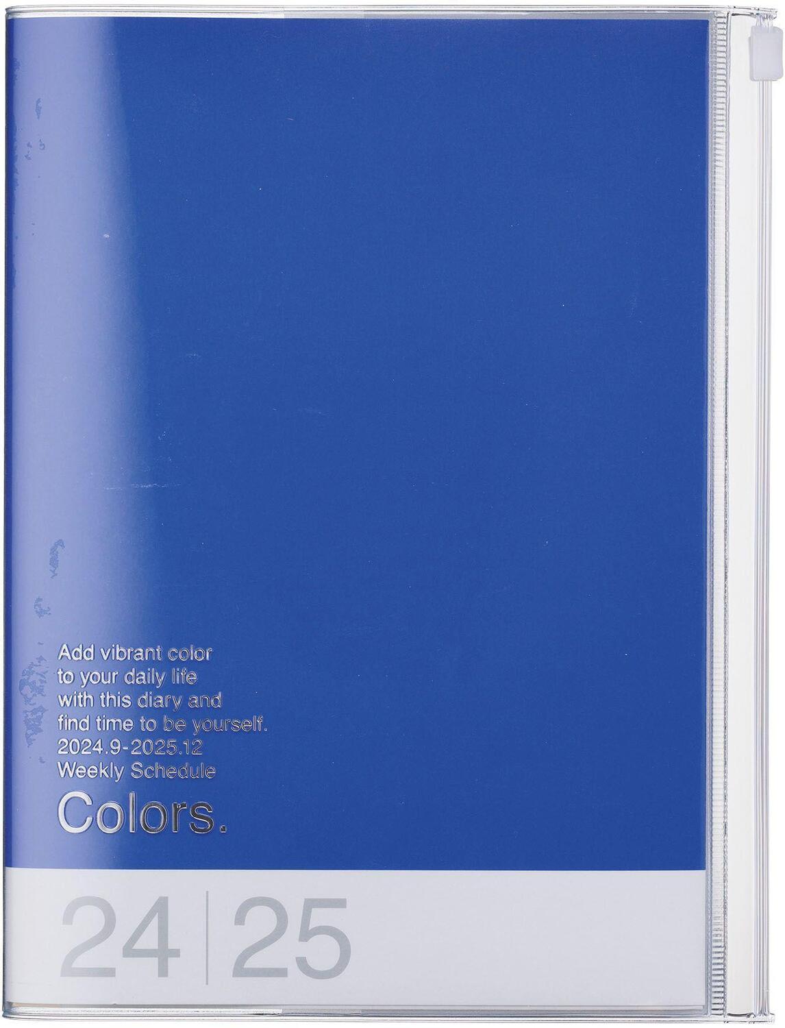 Cover: 4550045127850 | MARK'S 2024/2025 Taschenkalender A5 vertikal, COLORS // Blue | Inc.