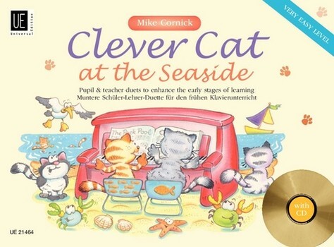 Cover: 9783702466848 | Clever Cat At The Seaside | Mike Cornick | Buch + CD