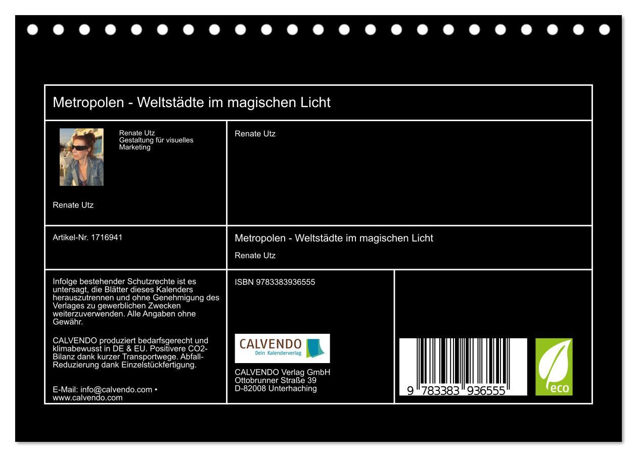 Bild: 9783383936555 | Metropolen - Weltstädte im magischen Licht (Tischkalender 2025 DIN...