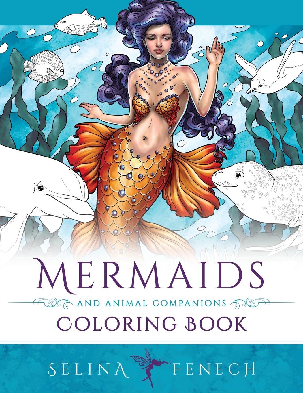 Cover: 9781922390417 | Mermaids and Animal Companions Coloring Book | Selina Fenech | Buch