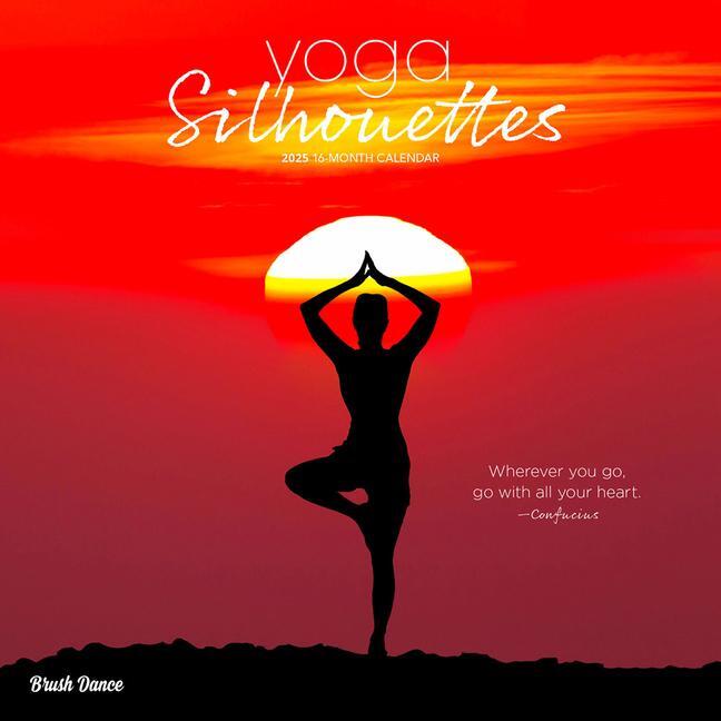 Cover: 9781975478681 | Yoga Silhouettes 2025 12 X 24 Inch Monthly Square Wall Calendar...