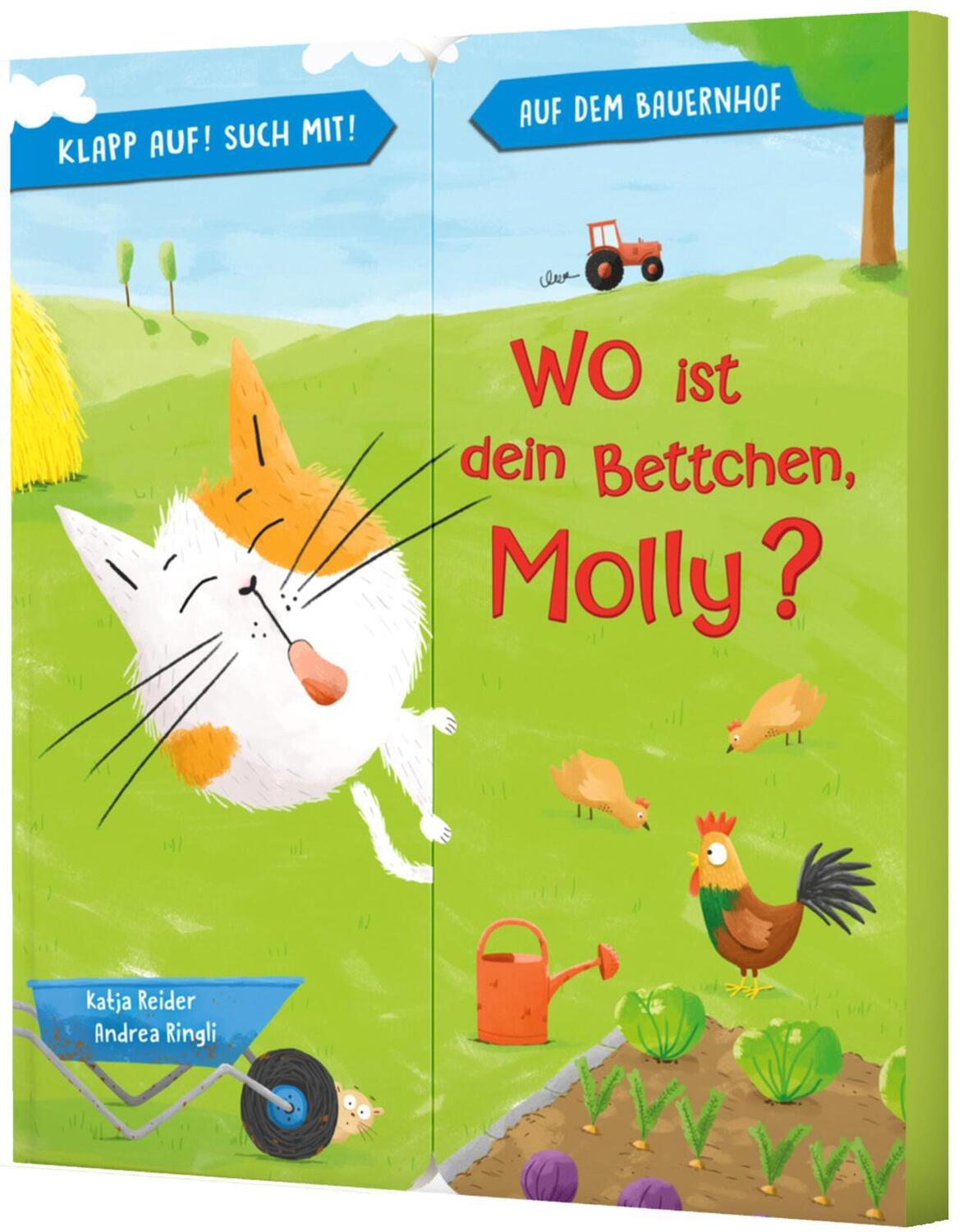 Cover: 9783480237944 | Klapp auf! Such mit!: Wo ist dein Bettchen, Molly? | Katja Reider