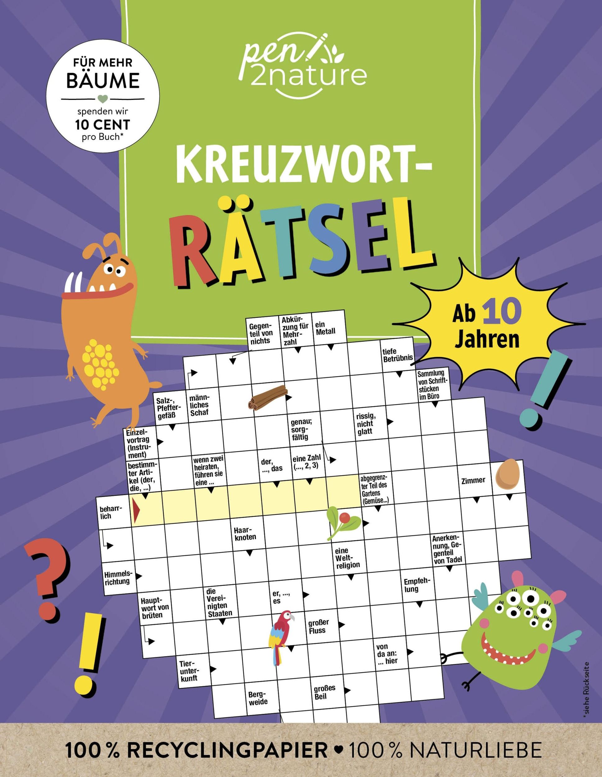 Cover: 9783987640261 | Kreuzworträtsel ab 10 Jahren. Knobeln und Rätseln für Kinder | Buch